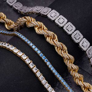 925 sterling silver rope chain necklace twisted vvs moissanite thick 14k solid gold rope chain
