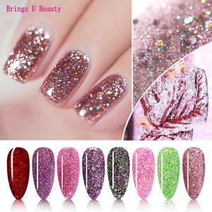 Pós acrílicos Líquidos muito finos 10gBox Shine Glitter Dip Pó Unhas Coloridas Mergulhando Sem Lâmpada Curado Natural Seco como Gel Esmalte Effec 231017