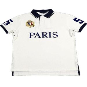 Polos City Short-Sleeved Fits Paris Wysokiej jakości 100% bawełniany francuski haft haftowy Modna T-shirt 175f