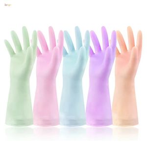 Kitchen Dish Washing Gloves Household Rubber Dishes Washing Glove Waterproof Wash Clothes Cleaning Kitchens Clean Tool TH1199