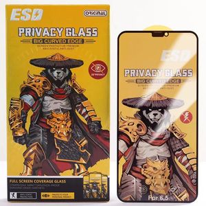 Proteggi schermo per iPhone 15 Pro Max 14 Plus 13 Mini 12 11 XS XR X ESD ESD ANTISTATICO Privacy Pellicola in vetro temperato antideflagrante curvo Premium Shield Proof