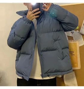 Męskie Parkas Men Harajuku kolorowy bąbelkowy płaszcz zimowy 2023 Męskie streetwear hip hop parka koreańskie czarne ubrania puffer kurtki 231017