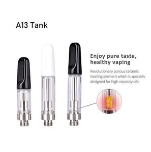 Atomizzatori a prezzo ultra-bassa Atomizzatori Carrelli della bobina in ceramica Carturide VAPE Dispositivo del serbatoio dell'olio vuoto 510 Filatura a cartuccia olio spesso serbatoio di vetro a vapore in stock