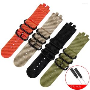 Watch pasme Nylon Pasp adaptacja PRW3000/3100/6000/6100Y Seria wypukła interfejs Wodoodpornybor na płótnie opaski na płótnie