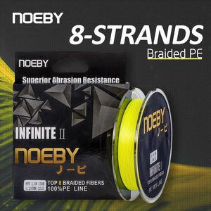 브레이드 라인 Noeby PE Line X8 가닥 꼰 낚시 라인 150M 300M 1-103LB 슈퍼 장력 내마모성 내마모성 매끄러운 멀티 필라멘트 낚시 라인 231017