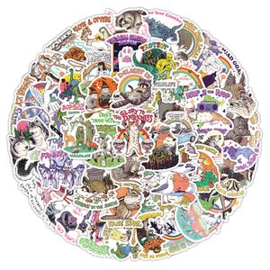 50Pcs-Pack Cartoon Forest Animals Stickers Waterproof Vinyl Stickers for Luggage Water Bottle Laptop Car Planner Scrapbooking Phone Mac Door Wall Decals