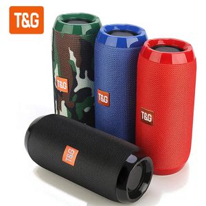 Portable Speakers TG117 Speaker Wireless Bluetooth-compatible Subwoofer Outdoor Waterproof Loudspeaker Stereo Surround Support FM RadioTF 231017