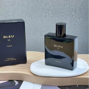 Melhor venda original masculino perfume garrafa de vidro spray de madeira azul fragrância azul masculino perfume edp 100ml fragrância