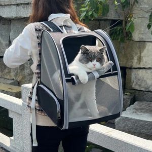 Cat Carriers Dog Backpack Carrier For Small Pet Mesh Ventilation Bag Pouch Breathable Windows Outdoor Travel