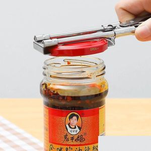 Abridores Ajustável MTI-Função Garrafa Cap Opener Tampas de Aço Inoxidável Off Jar Labor-Saving Screw Can para Ferramentas de Cozinha Drop Entregar Dhco1