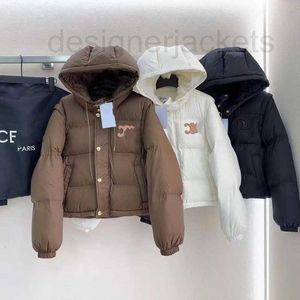 Kadınlar Down Parkas Designer Sonbahar ve Kış Yeni Moda Deri Etiketi Zafer Kalın Sıcak Ulusal Standart 90 Beyaz Ördek Down Down Down Ceket 8x2W