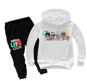 의류 세트 toca life world kids boys 의류 세트 게임 toca boca life world long sleeve oneck harajuku hoodies tops 바지 chi8153297