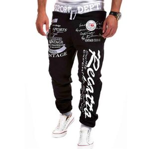 Bütün yeni erkek joggers açık spor pantolon eşofmanları moda mektup baskı harem pantolon terler pantolon pantolon spor wear294l