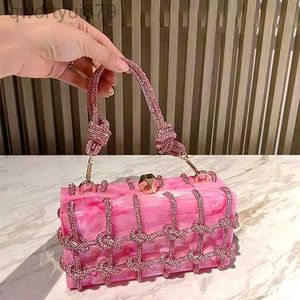 Nuovo design di moda a tracolla per borse di design di lusso Borsa marmorizzata Borsa con strass per festeqwertyui879