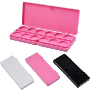 24 Grid Nail Art Palette Double Tray Box Drawing Painting Watercolor Pigment Glue Mixing Case Supplies Manicure Tray Case Tool F2682 Xt Sfkp