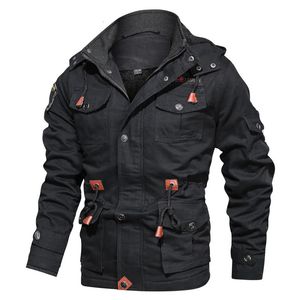 Men's Down Parkas Plus Size 5XL Hooded jaquetas masculina Thick Warm Mens Parka Winter Jacket Fleece Multipocket Casual Tactical Army Men 231017