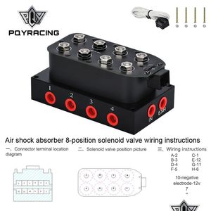 에어 라이드 서스펜션 매니 폴드 VAE 1/4 1/8NPT 빠른 가방 제어 FBSS 0-300PSI PQY-ESV02 드롭 배달