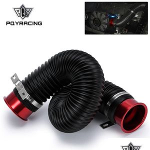 76Mm / 3 Inch Flexible Car Engine Cold Air Intake Pipe Hose Inlet Ducting Feed Tube With Connector Braket Pqy-Imk15R Drop Delivery