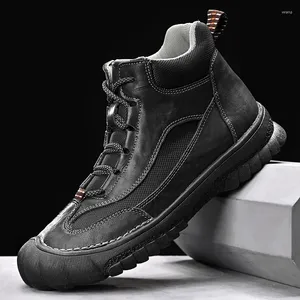 Hiking All-Match Boots Fashion Men 599 Tactical Military Combat Outdoor Ankle Warm Winter Shoe Non-Slip D 97