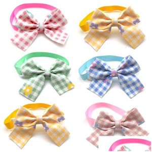 Dog Apparel Dog Apparel 50/100 Pc Accessories For Small Mediun Dogs Fashion Cute Pet Supplies Bowtie Holiday Puppy Bow Ties Grooming H Dh2Mo