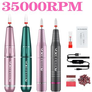 Nail Manicure Set 35000RPM Electric Drill Machine SB For Acrylic Gel Polish Professional Sander Art Salon Equipment 231017