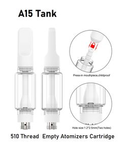 Authentic Vape Cartridge 0.5ml 1ml Vaporizer Cartridge White Tank Ceramic Coil 510 Thread Atomizers Disposable Vape Pod Custom Logo/Box