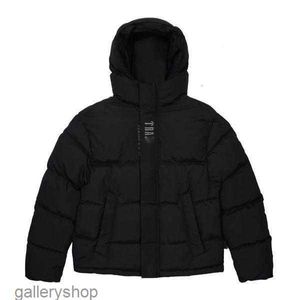 Trapstars London avkodad hooded puffer 2.0 Gradient Black Jacket Men broderade termiska hoodie män vinterrock toppar xs-xla3r7