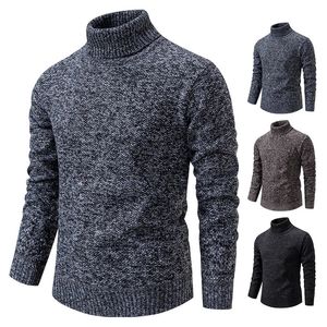 Herren Pullover Pullover Herbst Winter Trend Schlanke Wolle Dünne Samt Rollkragen Stricken Boden Hemd Männliche Kleidung 231016