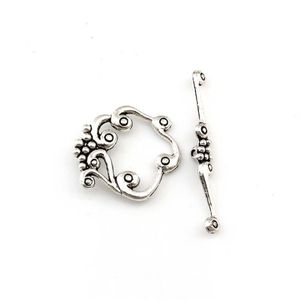 50 Sets Antique Silver Zinc Alloy OT Toggle Clasps For DIY Bracelets Necklace Jewelry Making Supplies Accessories F-69239e