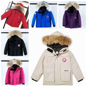 2023 inverno novo designer canadense crianças casacos para baixo jaquetas casacos de bebê casacos 2-12 meninos meninas jaquetas ano crianças moda adolescente gansos parka