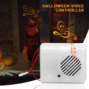 Outros suprimentos para festas de eventos Sensor de som de Halloween ativado por voz Adereços assustadores Decoração de Halloween Sensor de som Scream Alto-falante Casa assombrada Adereços de terror 231016