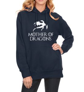 2018 Spring Winter Sweatshirt Fleece Hoodies för kvinnor Tryckt Mor till Dragons Fashion Hip Hop Brand-Clothing Streetwear