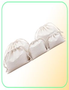 7x9 9x12 10x15 13x18 15x20cm cotton drawstring bag Small Muslin Bracelet Gifts Jewelry Packaging Bags Cute Drawstring Gift Bag P9307040