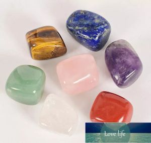Hochwertiger natürlicher Kristall-Chakra-Stein, 7-teiliges Set, Natursteine, Palm-Reiki-Heilkristalle, Edelsteine, Heimdekoration, freies Schiff
