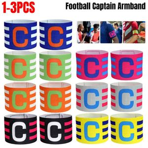 Sports Gloves 1 3PCS Professional Football Armband Nylon Adjustable Soccer Arm Band Leader Match Captain 231017