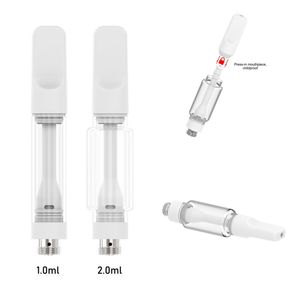 Toptan Sızdıran Cam Tank 0.5ml 1ml 2ml Sepet Fabrikası Satan Seramik 510 İplik Kartuşu Atomizer Yağ Kartuşu Ön Isıtma Buharlaştırıcı Kalem Kutusu Mod