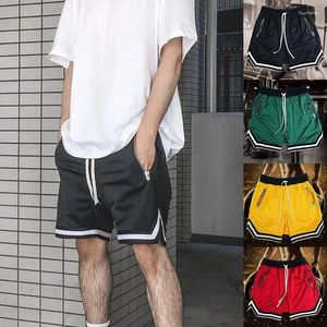 Herren-Shorts, Sommer, Mesh, Sport, Basketball, Laufen, Training, atmungsaktiv, Fitness, Viertelhose, lockerer Typ