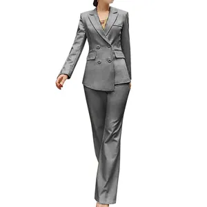 Женский костюм для женщин с двумя частями для женщин 2023 г. Шикарные и элегантные женщины Стильный офис (брюки для куртки) 2