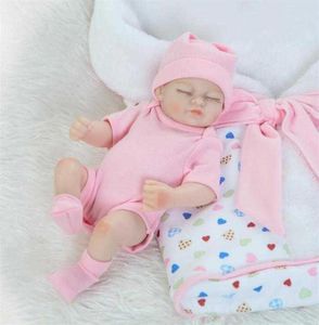 Reborn Dolls Pełne silikonowe ciało Reborn Baby Boy Sleeping Dolls Dziewczęta Kąpiel Real Real Bebe Brinquedos Reborn Bonecas29316475722