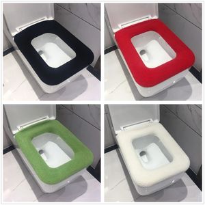 WC-Sitzbezüge, Badezimmer, quadratisch, WC-Sitzbezug, Winter, waschbar, wärmende Matte, WC-Bezug, Kissen, Deckelpolster, Heimdekoration, WC-Sitzbezug 231013