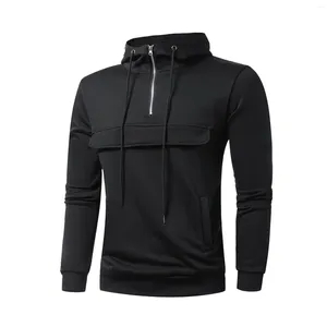 Moletons Masculinos De Poliéster Moletom Masculino Outono E Inverno Multi Zip Em Torno Do Pescoço Personalidade Design De Rua Moletons Para