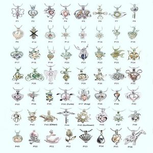 18kgp Fashion diy wish pearl gem beads locket cages lovely charms pendant mountings whole 100pcs lot can mix different styl273Y