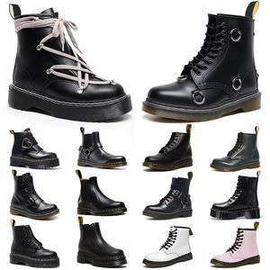 2023 Dr. Martins Stiefel Doc Martens Designer Boot Martin Triple Schwarz Weiß Herren Damen Luxus Sneakers Booties Winter Schnee Outdoor Warme Schuhe Klassisch Knöchel Kurz