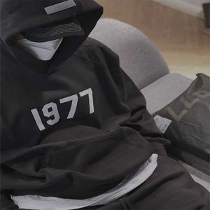 ESS Designer Hooded Essentail Hoodie 1977 Feel of God Season 8 Line Double Line توافد إلى High Street Fashion رجل وامرأة