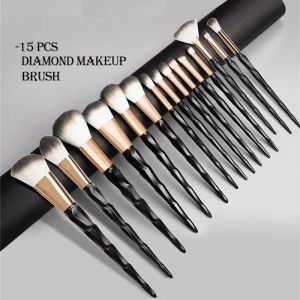 Diamond Makeup Brushes Set Premium Synthetic Foundation Powder Concealers Eye Shadows Brush Maquiagem ZZ