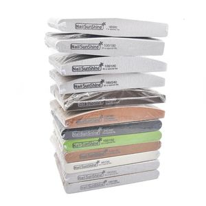 Nail Files 50 Pcs Multi Grit Wood Strong Thick Wooden Coforful Sandpaper Nails File Buffing Washable lime a ongle Manicure Tools 231017