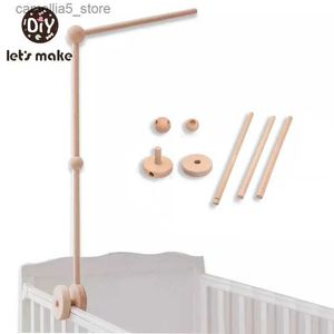 Mobiler# Let's Make Baby Wood Bell Bell Bracket Mobile Hanging Rattles Toy Hanger Baby Crib Mobil Bell Bell Wood Toy Holder Arm Bracket Q231017