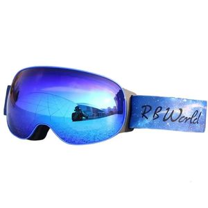 Óculos de esqui camadas duplas uv400 anti nevoeiro grande máscara óculos de esqui das mulheres dos homens neve snowboard esporte 231017