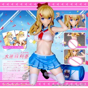 Brinquedos de dedo 17cm Alphamax Skytube Mizuhara Maria Ilustração de Takayaki 1/6 Sexy Girl PVC Action Figure Adulto Coleção Modelo Hentai Toy