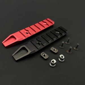 Acessórios táticos KEYMOD MLOK Rail Dual-Purpose 7 Slots Todo o conjunto de trilhos de guia de metal Placa de trilha de conversão adequada para montagem de mira de lanterna